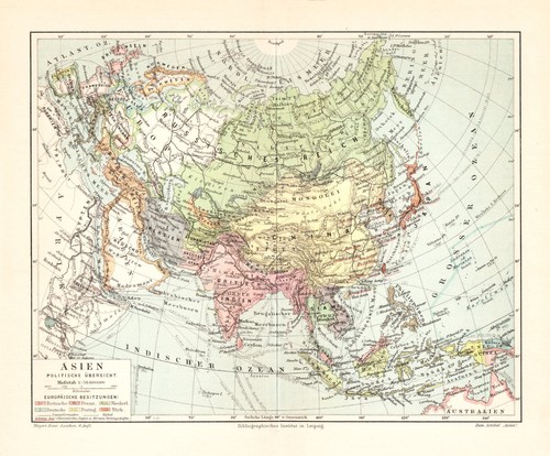 Asia rassegna politica mappa