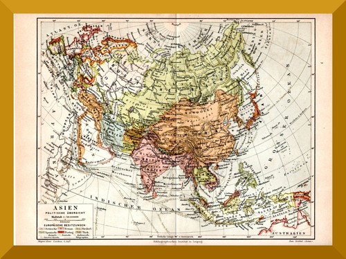 Asia due carte storiche - storiche, del