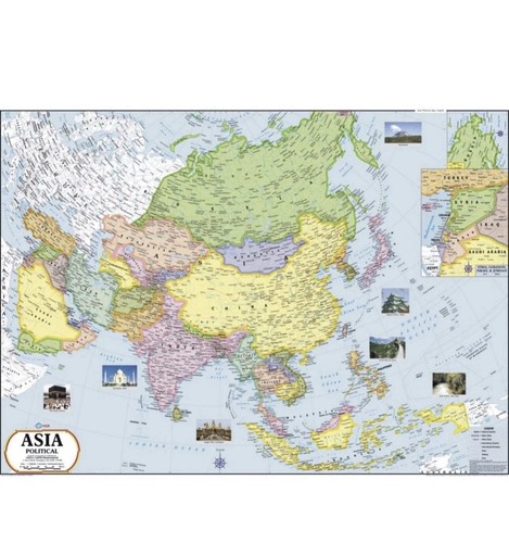 Mappa politica dell - 'asia, |