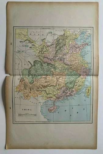 1893 mappa della cina - mappa,