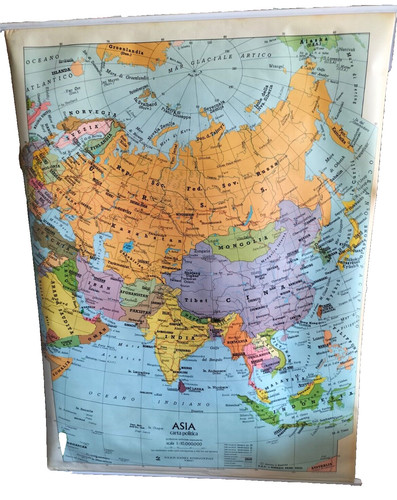 Asia politica fisica carta - /,