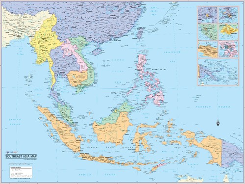Poster mappa parete cool - mappa,