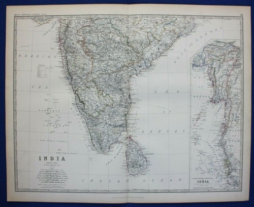 Grande mappa antica - , originale