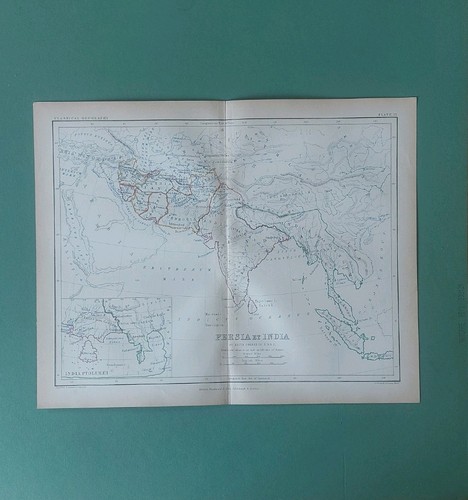 Mappa antica 1861 - , persia