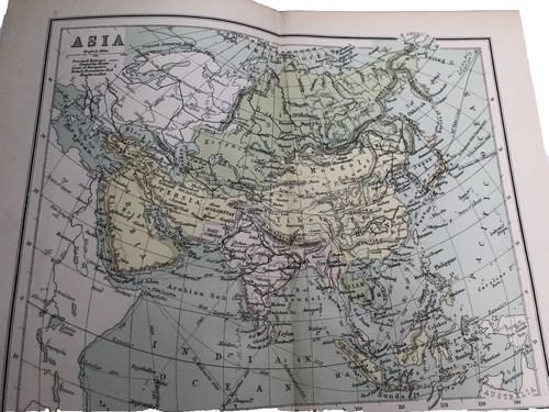 1905 mappa dell asia vecchia - mappa, dell'asia