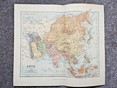 Antica mappa dell asia 1903 - antica, dell'asia