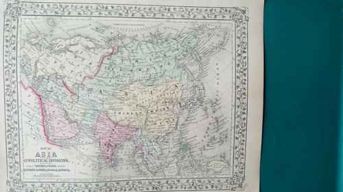 1867 mappa dell asia che - 1867,