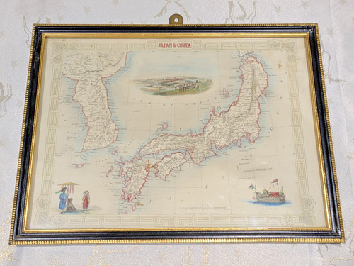 Giappone corea mappa - corea,, antica