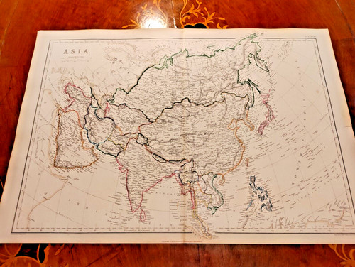 Stampa antica mappa 1859