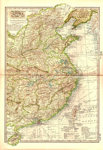 Mappa cina orientale 1897 - mappa,