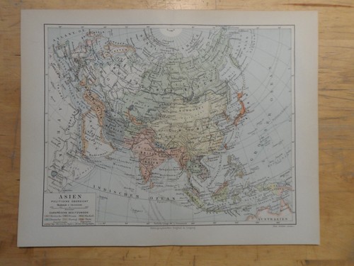 Orig litografia mappa - orig.(1897),