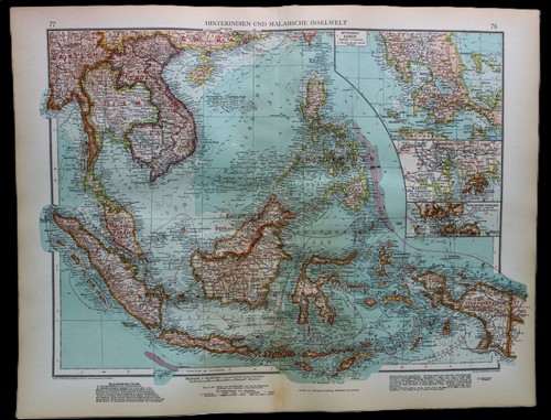 Andrees mano atlante mappa - andrees,