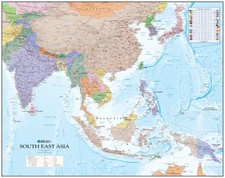 Map of Asia, South East Asia