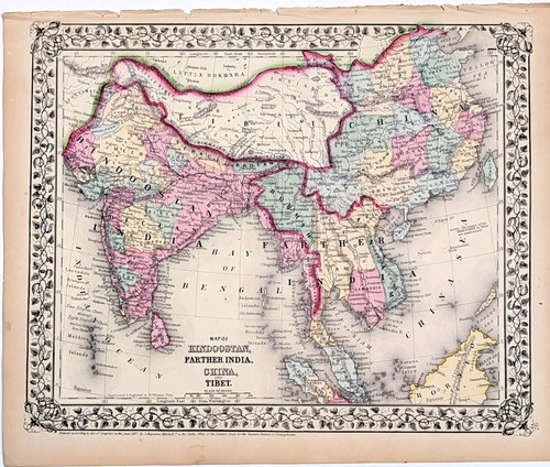 1867 mappa hindoostan - di,