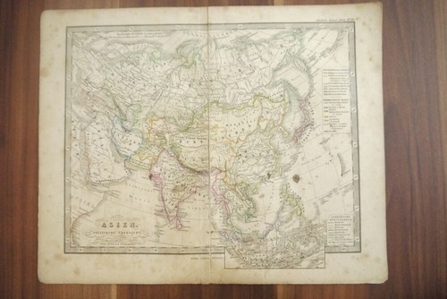 Mappa asia 33x25cm panoramica - mappa,