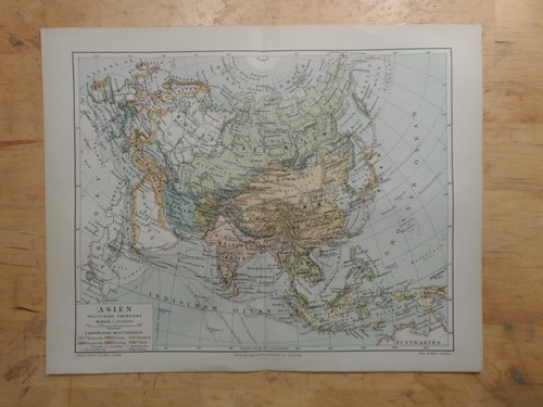 Orig litografia mappa - orig.(1890),