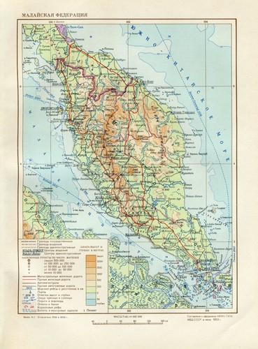 1954 mappa politica - mappa,