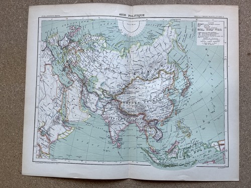 Asia mappa antica politica - -,
