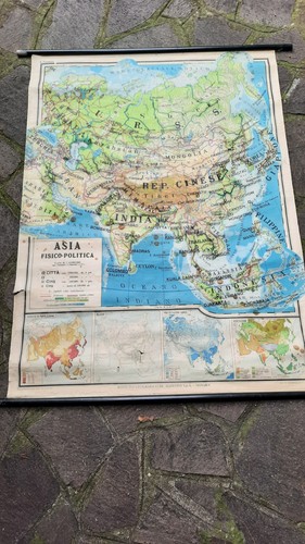 Mappa cartina scolastica asia - mappa,